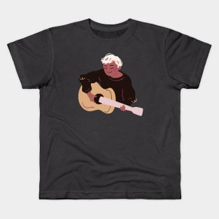 singer with guitar Kids T-Shirt